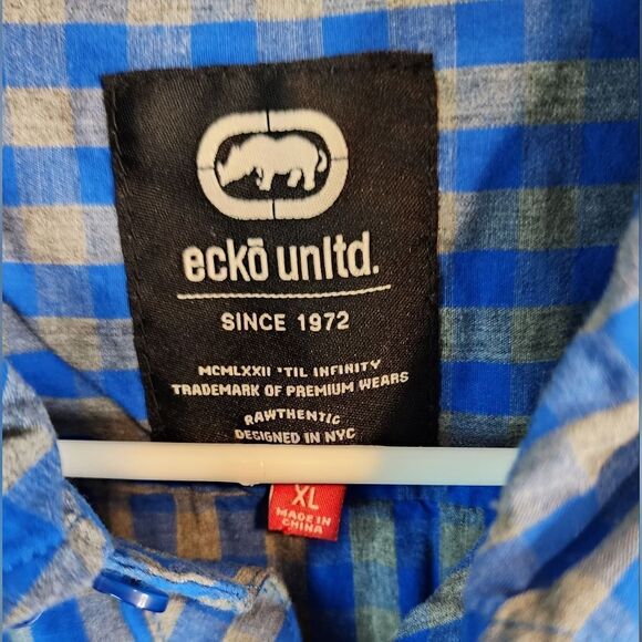 Men's Ecko Unlimited button-down shirt, size XL - Picture 2 of 3
